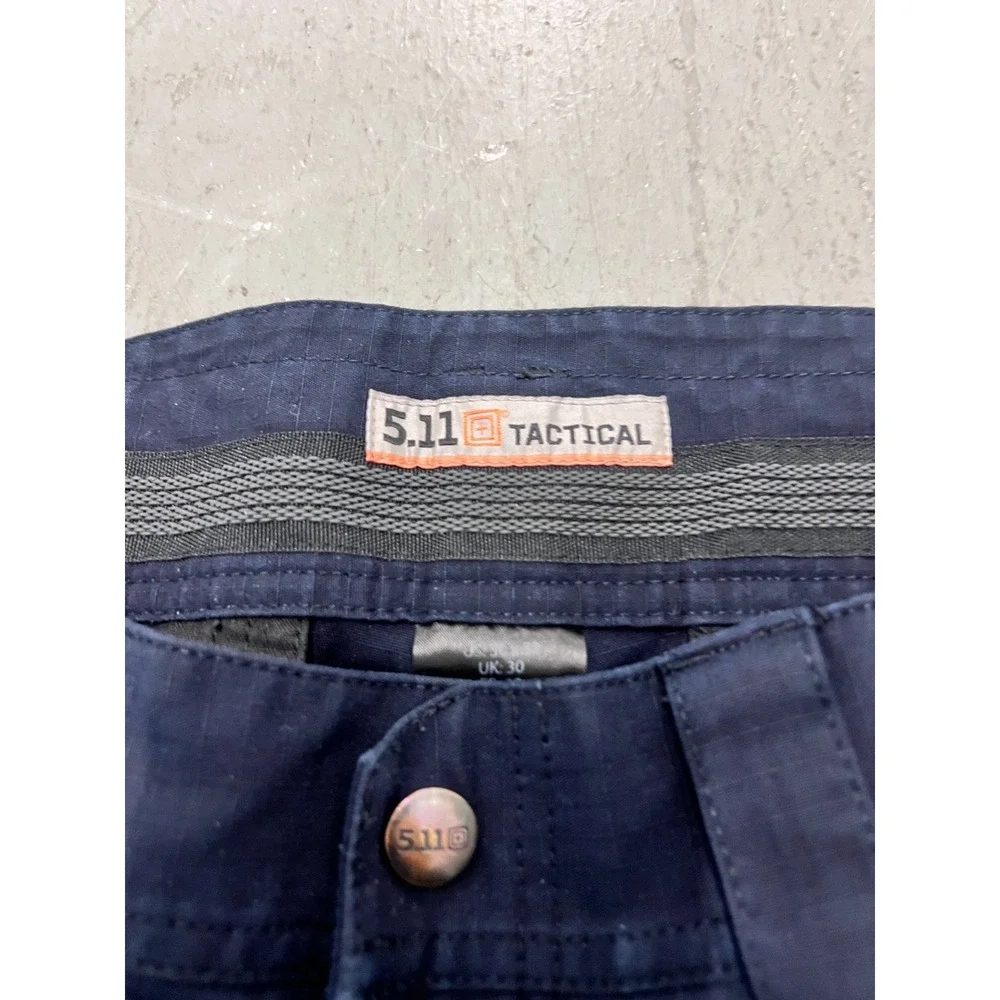 5.11 Tactical Cargo Pants Men's 30x32 Navy Blue Ripstop Wide Leg Hiking Camping